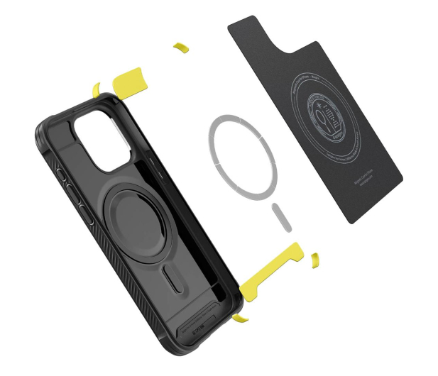 SPIGEN Rugged Armor Mag Magsafe do iPhone 15 Pro matte black ACS06703 - 1178889 - zdjęcie 4